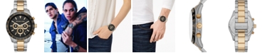 Michael Kors Men's Chronograph Layton Two-Tone Stainless Steel Bracelet Watch 45mm 